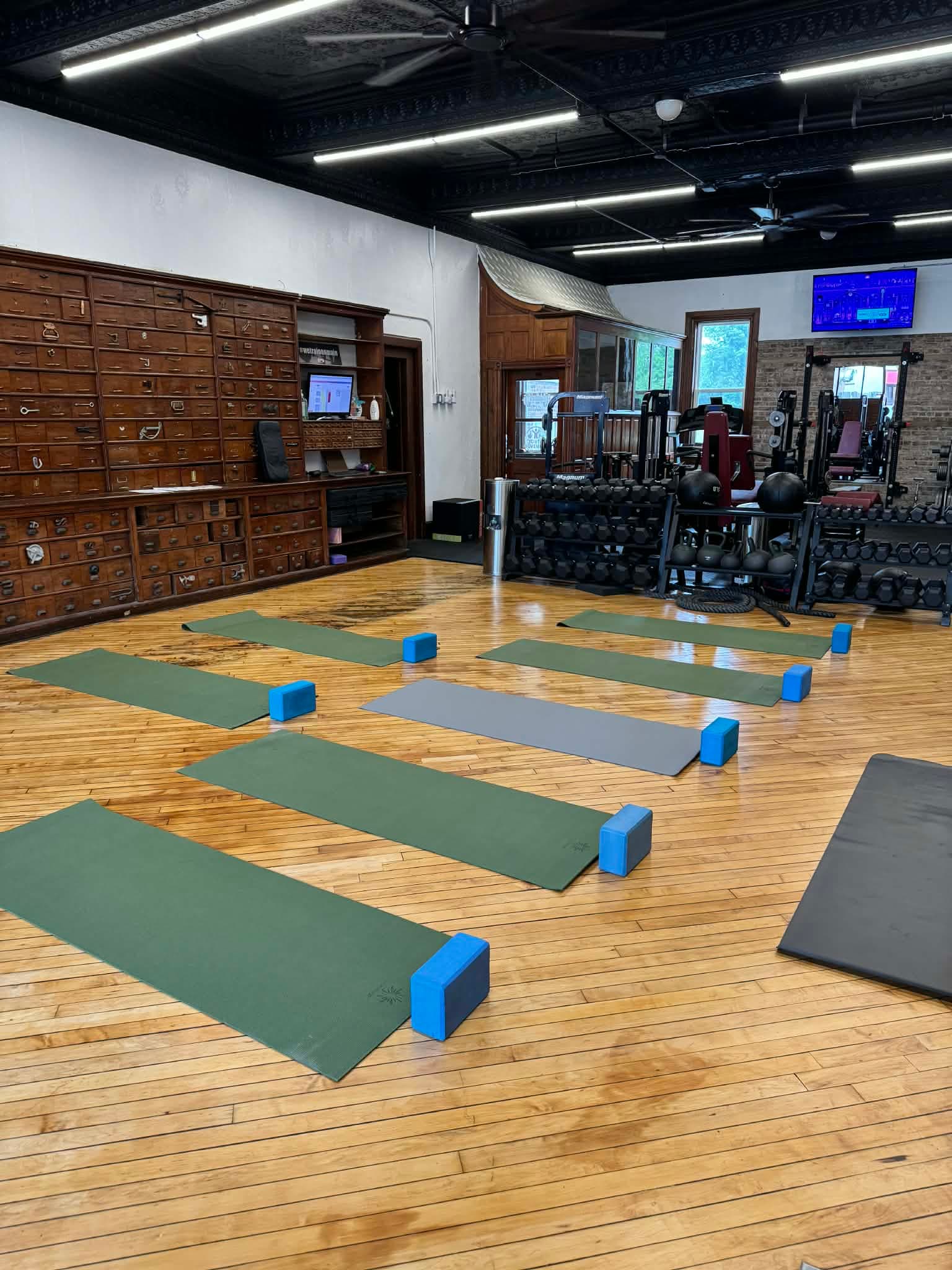 Mat Pilates class at Train on Main in Stroudsburg, PA